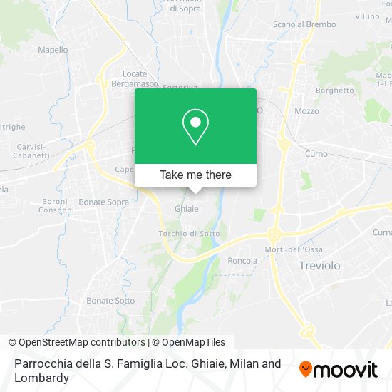 Parrocchia della S. Famiglia Loc. Ghiaie map