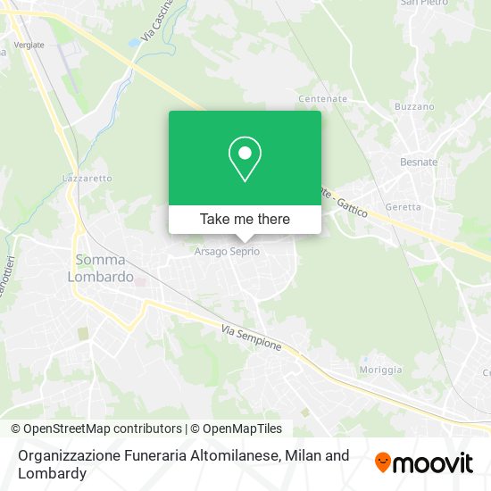 Organizzazione Funeraria Altomilanese map