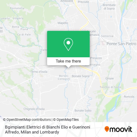 Bgimpianti Elettrici di Bianchi Elio e Guerinoni Alfredo map