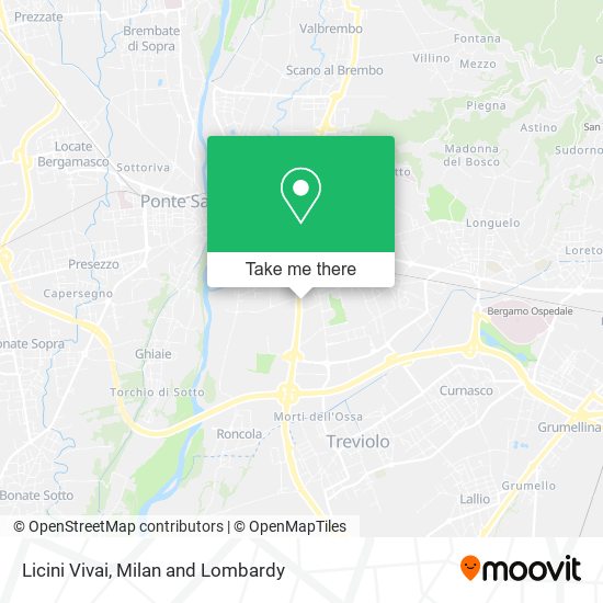 Licini Vivai map