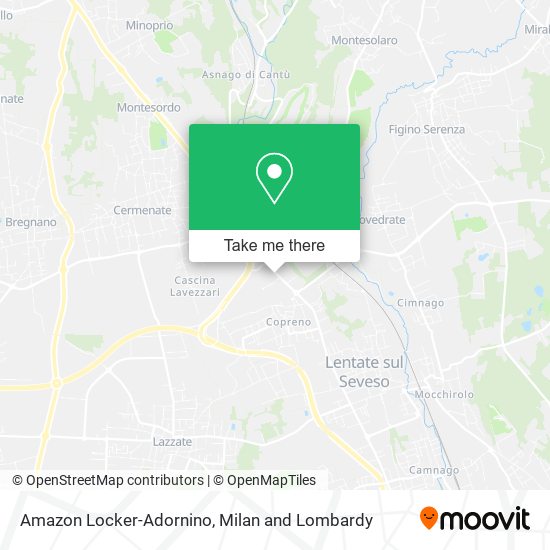 Amazon Locker-Adornino map