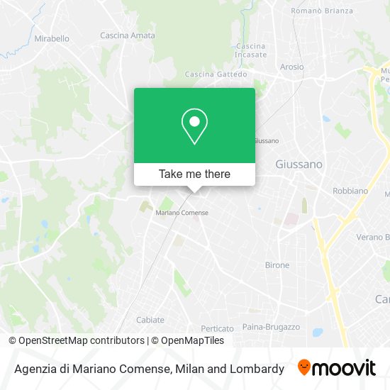 Agenzia di Mariano Comense map
