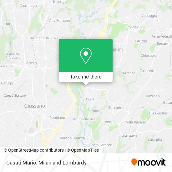 Casati Mario map