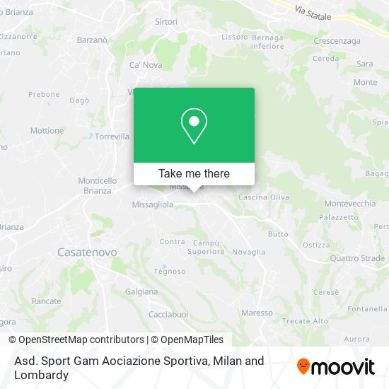 Asd. Sport Gam Aociazione Sportiva map