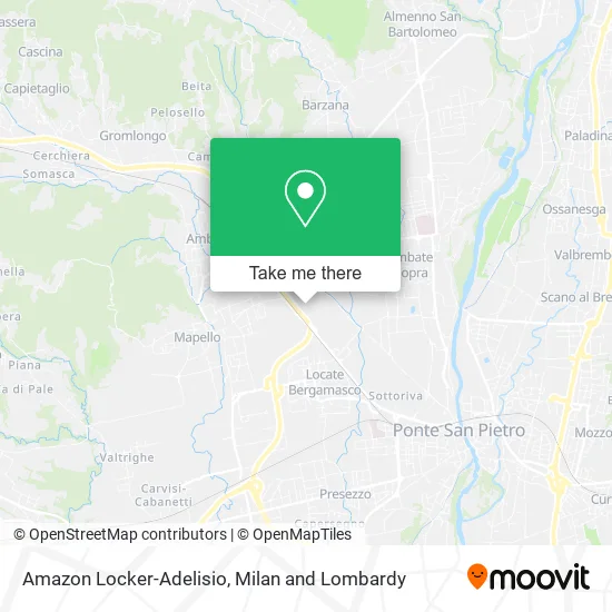 Amazon Locker-Adelisio map