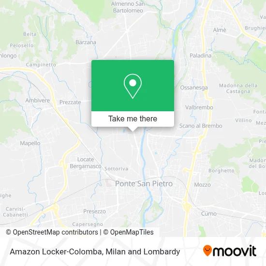 Amazon Locker-Colomba map