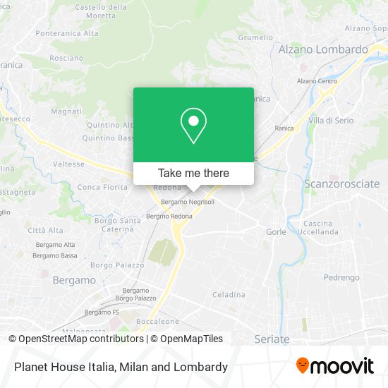 Planet House Italia map