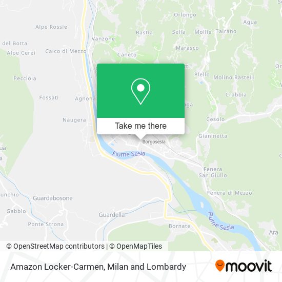 Amazon Locker-Carmen map