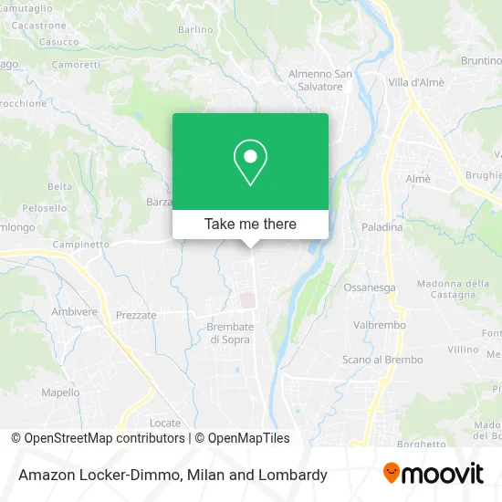 Amazon Locker-Dimmo map
