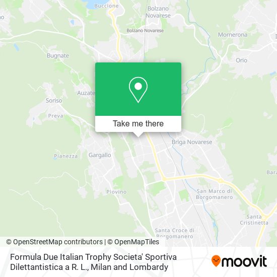 Formula Due Italian Trophy Societa' Sportiva Dilettantistica a R. L. map