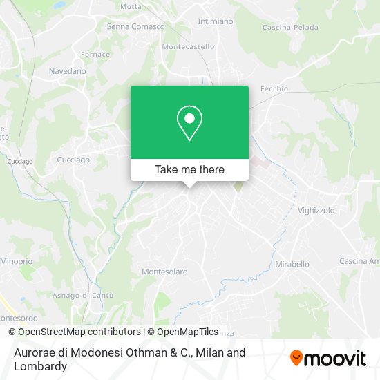 Aurorae di Modonesi Othman & C. map