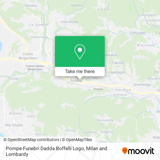 Pompe Funebri Dadda Boffelli Logo map