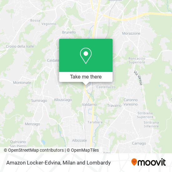 Amazon Locker-Edvina map