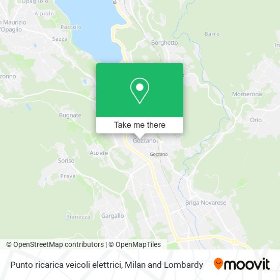 Punto ricarica veicoli elettrici map