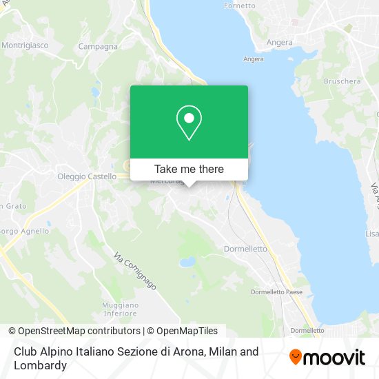 Club Alpino Italiano Sezione di Arona map