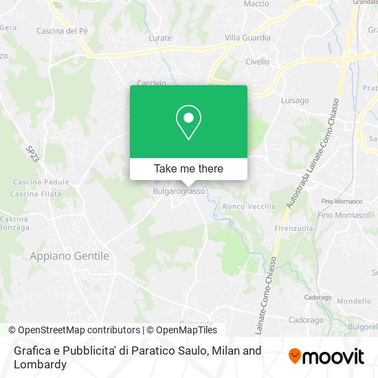 Grafica e Pubblicita' di Paratico Saulo map