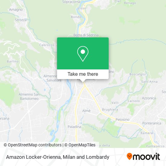 Amazon Locker-Orienna map