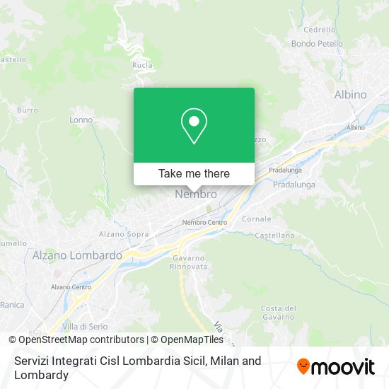 Servizi Integrati Cisl Lombardia Sicil map