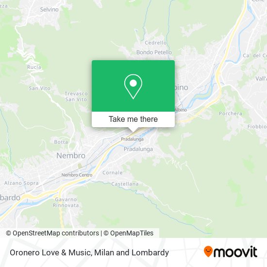 Oronero Love & Music map
