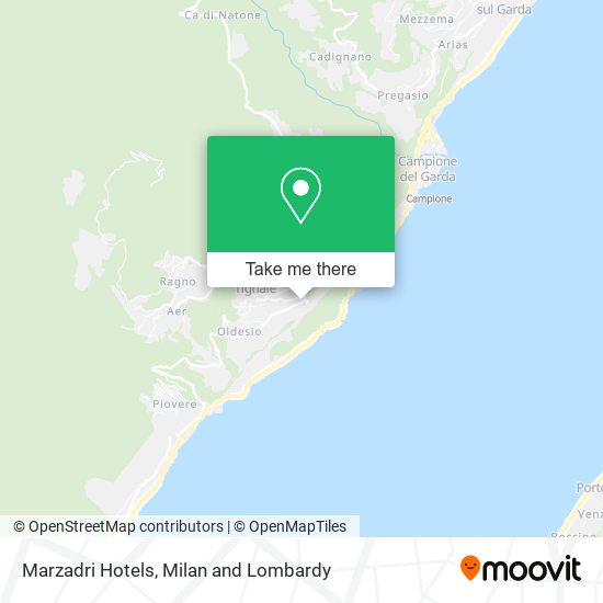 Marzadri Hotels map
