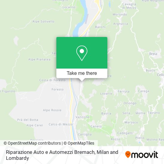Riparazione Auto e Automezzi Bremach map