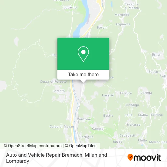 Auto and Vehicle Repair Bremach map