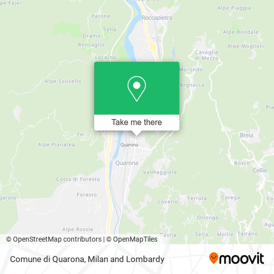 Comune di Quarona map