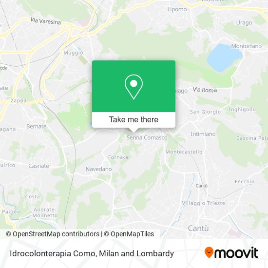 Idrocolonterapia Como map