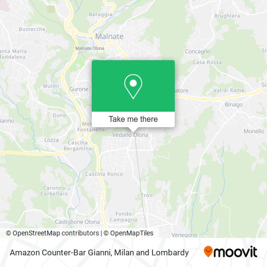 Amazon Counter-Bar Gianni map