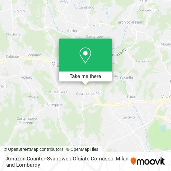 Amazon Counter-Svapoweb Olgiate Comasco map