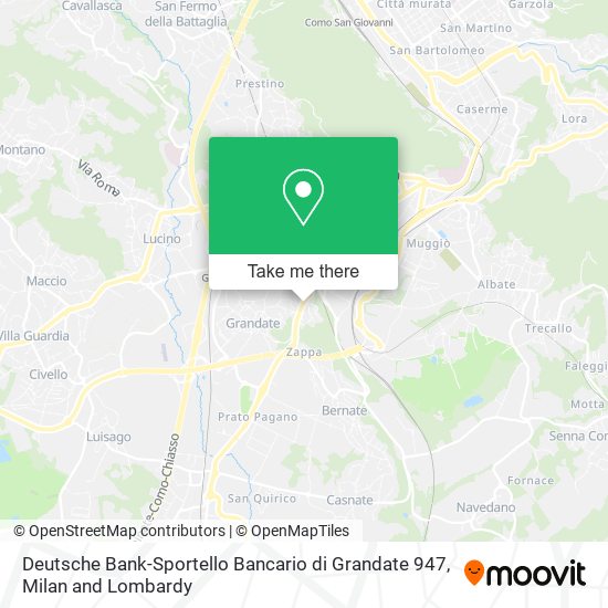 Deutsche Bank-Sportello Bancario di Grandate 947 map