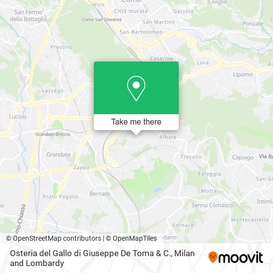 Osteria del Gallo di Giuseppe De Toma & C. map