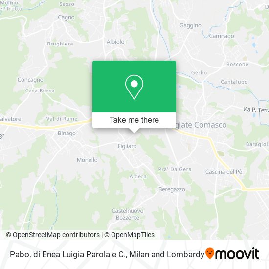 Pabo. di Enea Luigia Parola e C. map