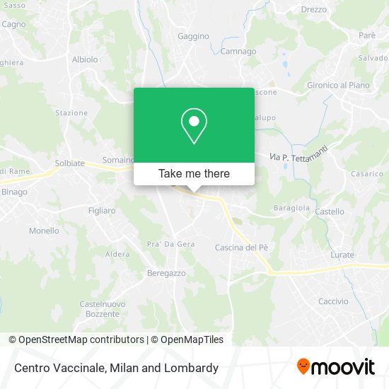 Centro Vaccinale map