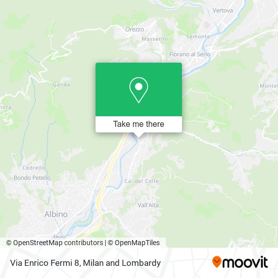Via Enrico Fermi 8 map