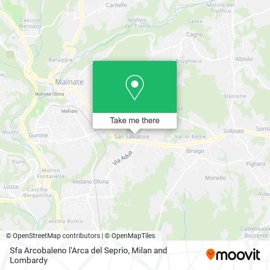 Sfa Arcobaleno l'Arca del Seprio map
