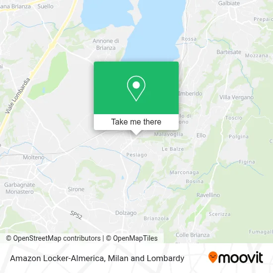 Amazon Locker-Almerica map