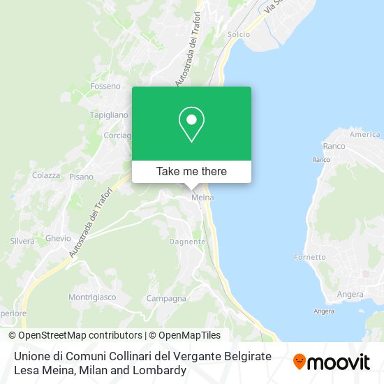 Unione di Comuni Collinari del Vergante Belgirate Lesa Meina map