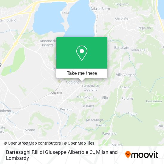 Bartesaghi F.lli di Giuseppe Alberto e C. map