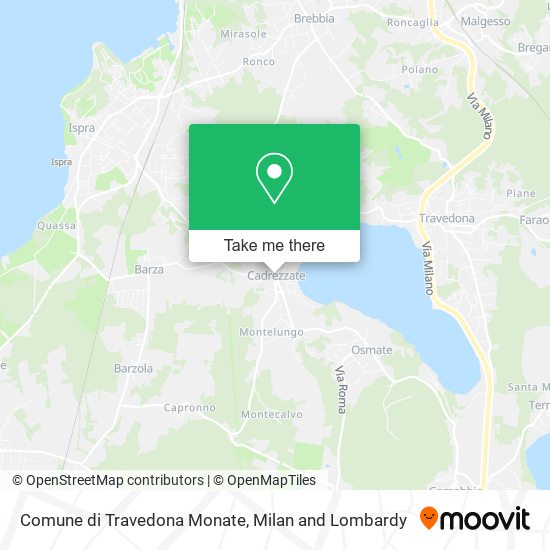 Comune di Travedona Monate map