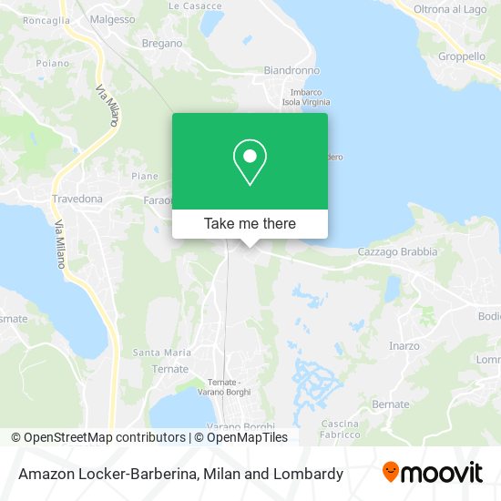 Amazon Locker-Barberina map