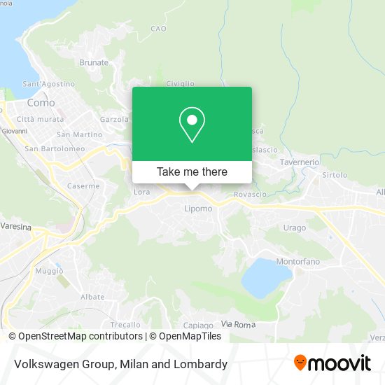 Volkswagen Group map