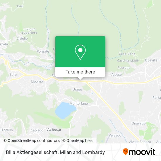 Billa Aktiengesellschaft map