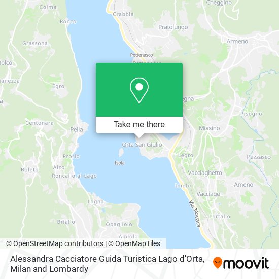 Alessandra Cacciatore Guida Turistica Lago d'Orta map