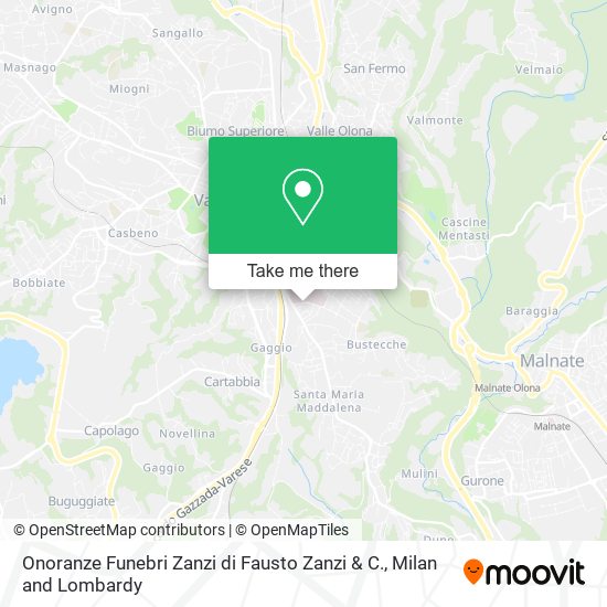Onoranze Funebri Zanzi di Fausto Zanzi & C. map