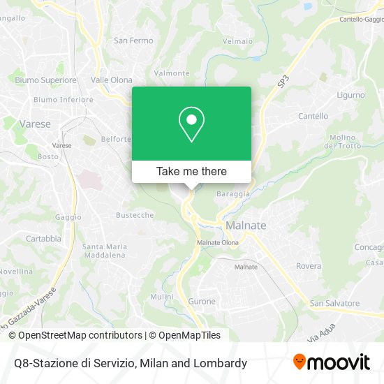 Q8-Stazione di Servizio map