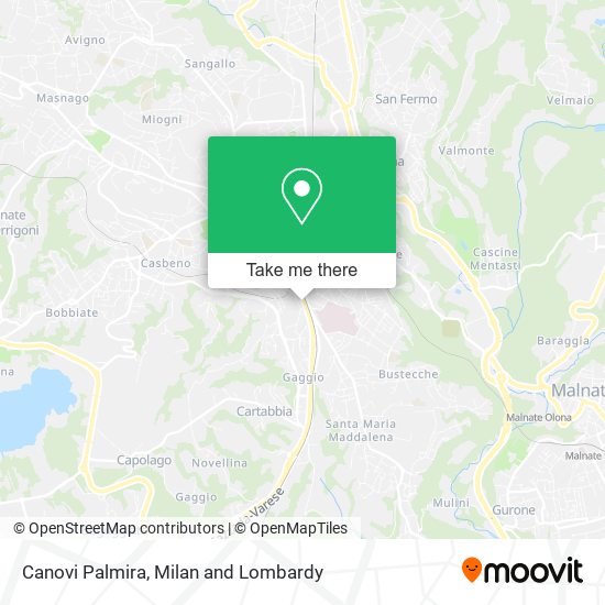 Canovi Palmira map