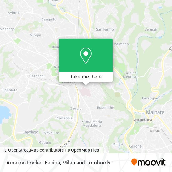 Amazon Locker-Fenina map