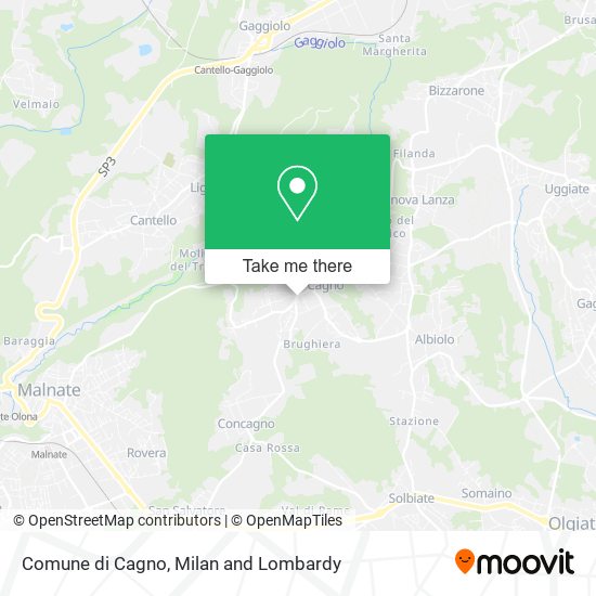 Comune di Cagno map