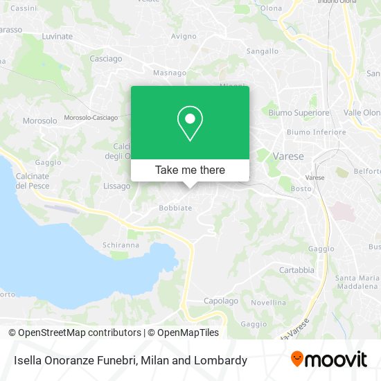 Isella Onoranze Funebri map